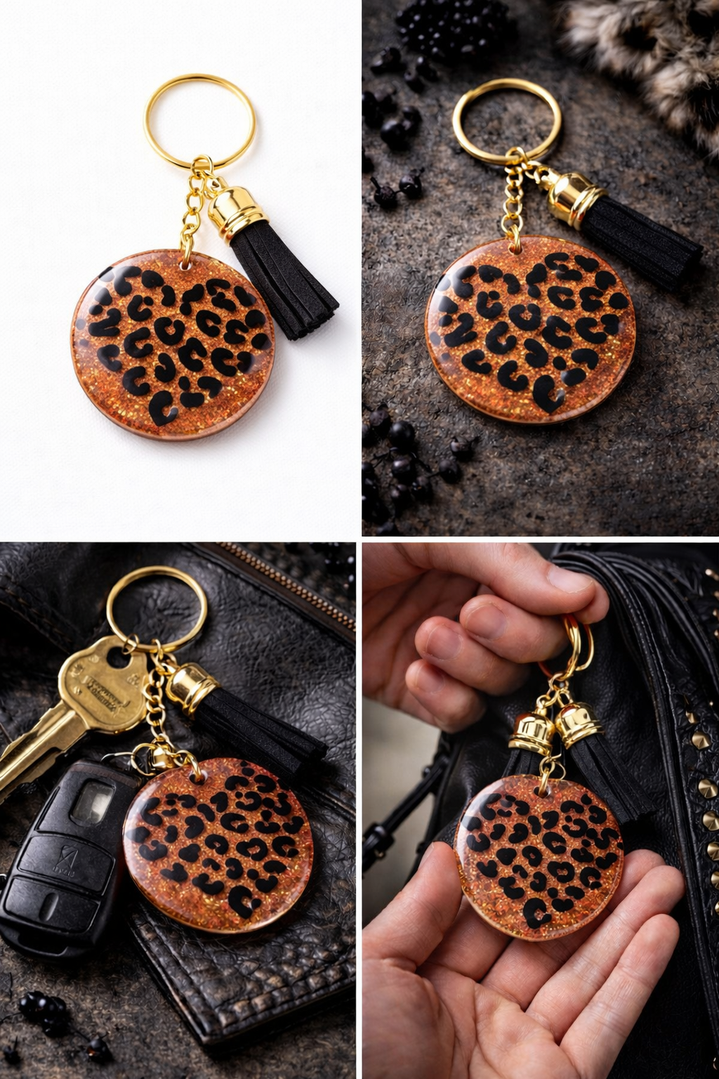 Sleutelhanger 'Panter heart'