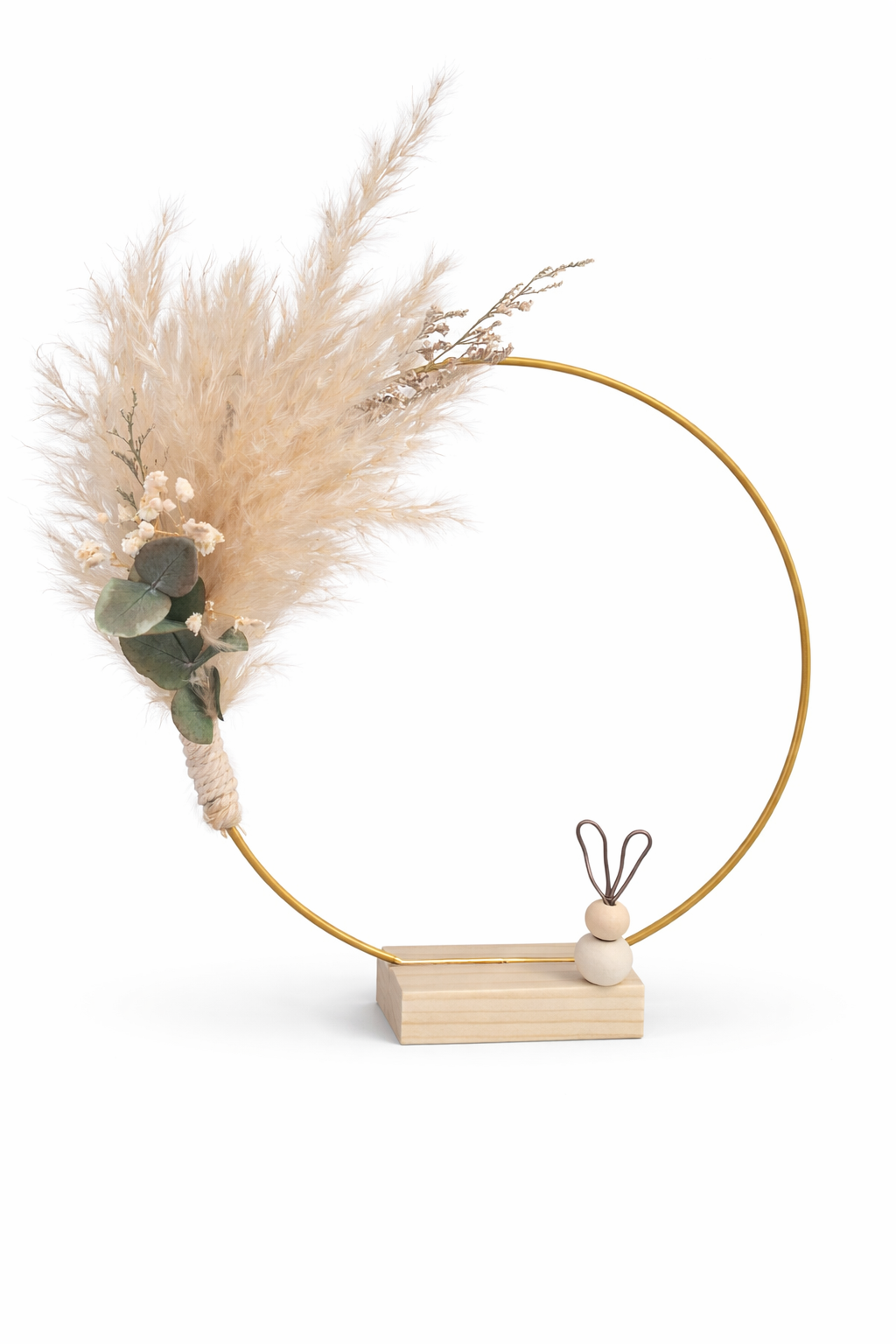 Paasdecoratie droogbloemring