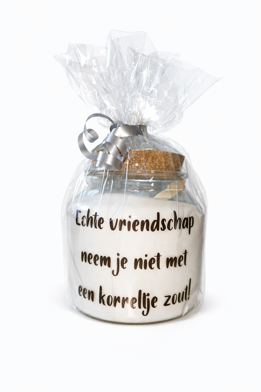 Bewaarpot 1.5l op 15cm met persoonlijke bedrukking exclusief vulling