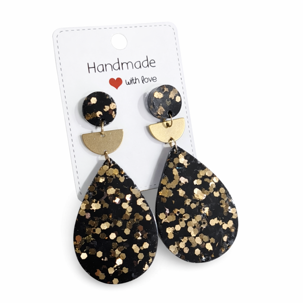Oorbellen 'Golden sparkle'