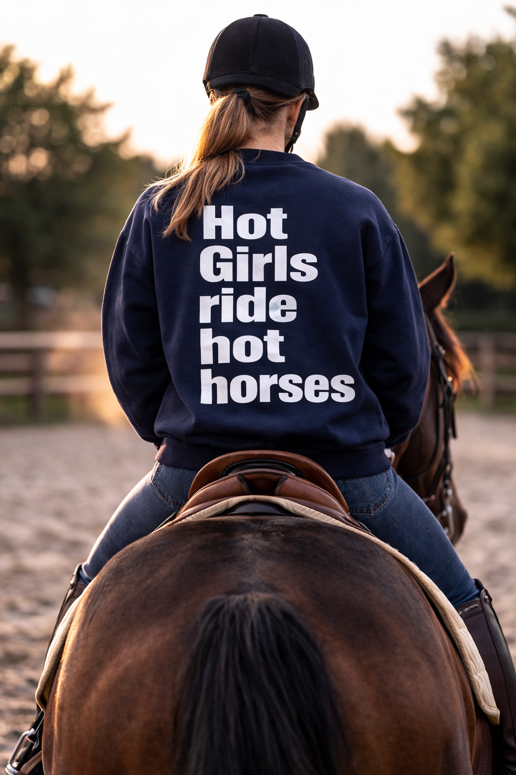 Trui 'Hot horses'