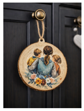 Houten hangers 'mother love'