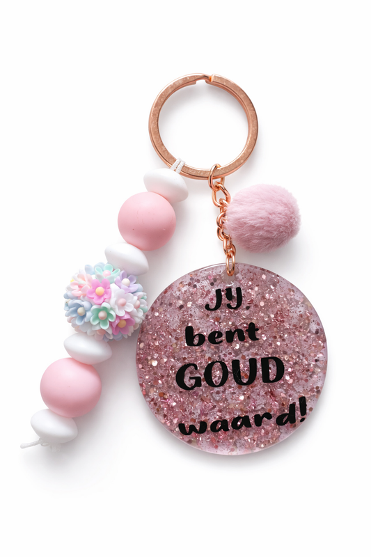 Sleutelhanger met zin & naam