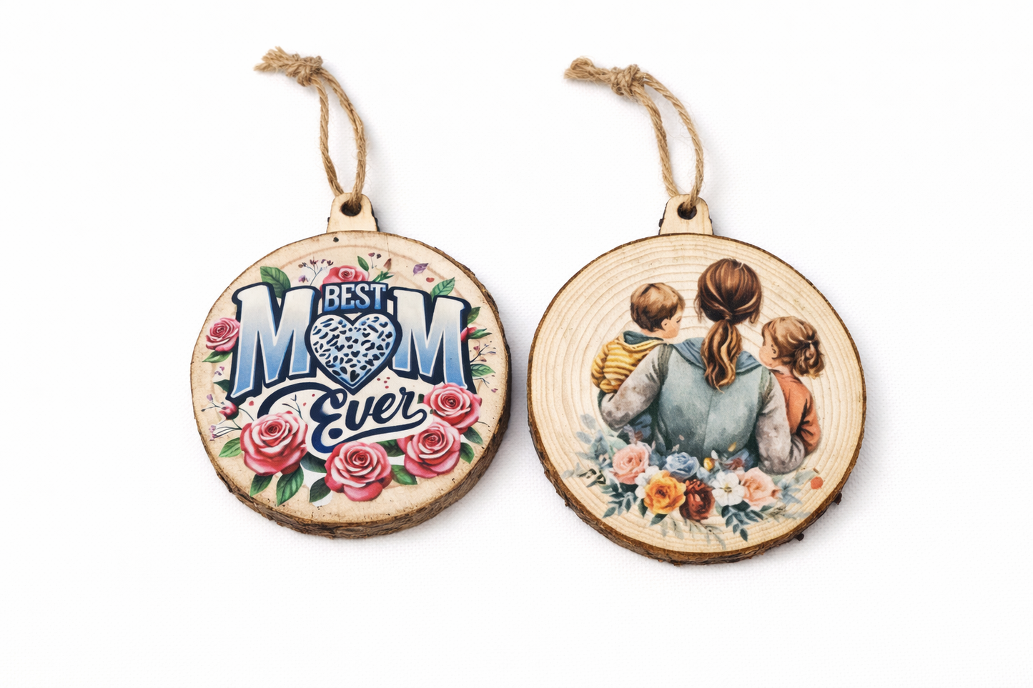 Houten hangers 'mother love'