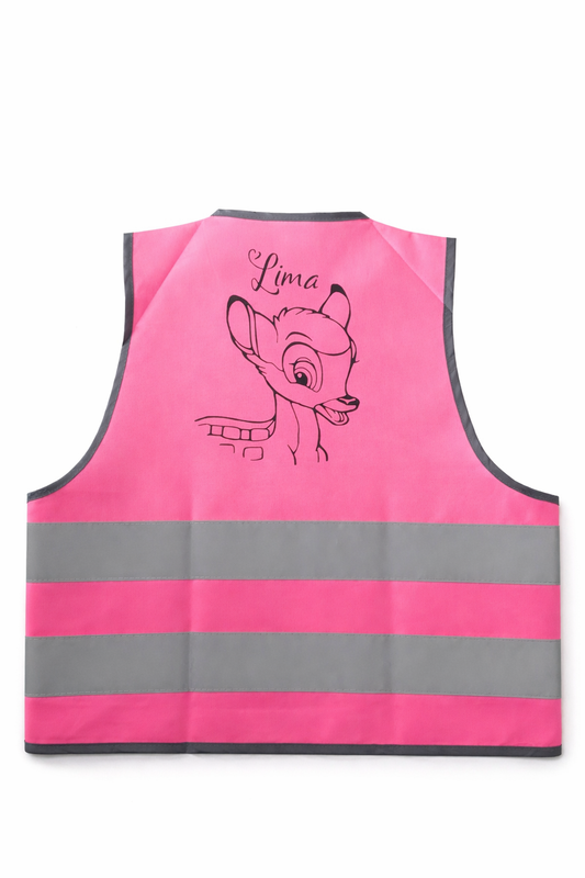 Fluohesje met naam & tekening