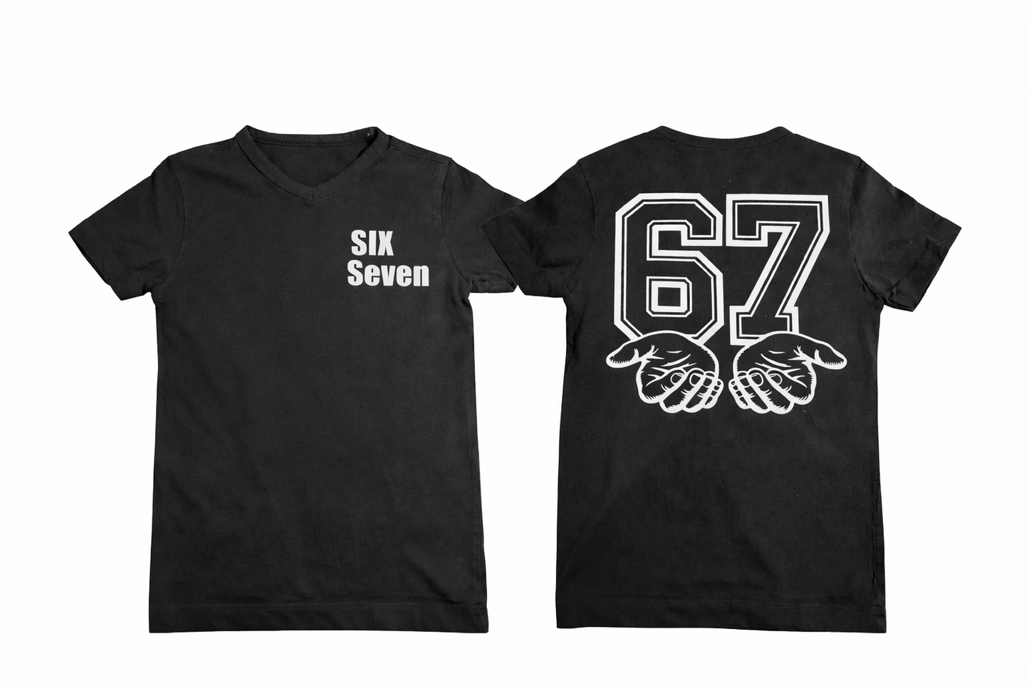 Kindershirt six seven rugdruk