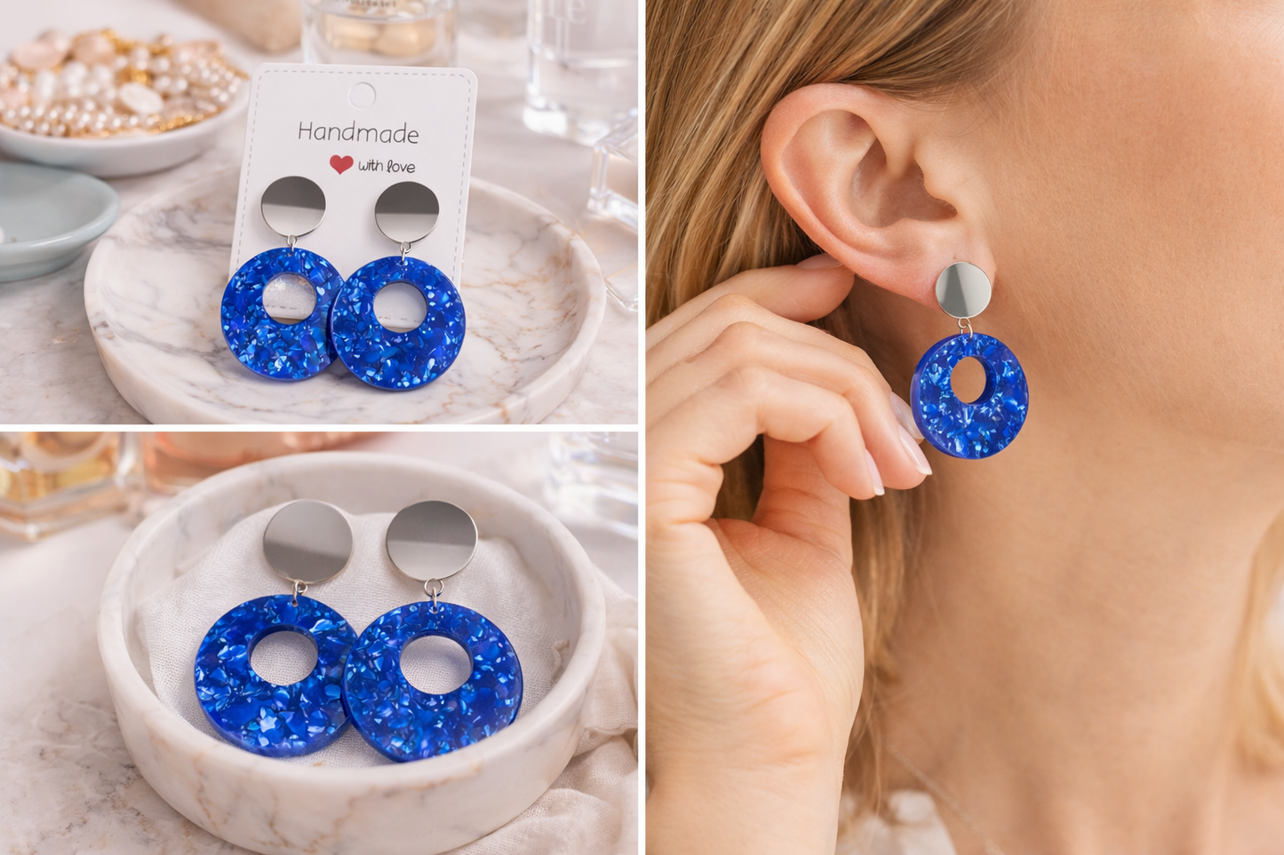 Oorbellen 'Royal Blue'