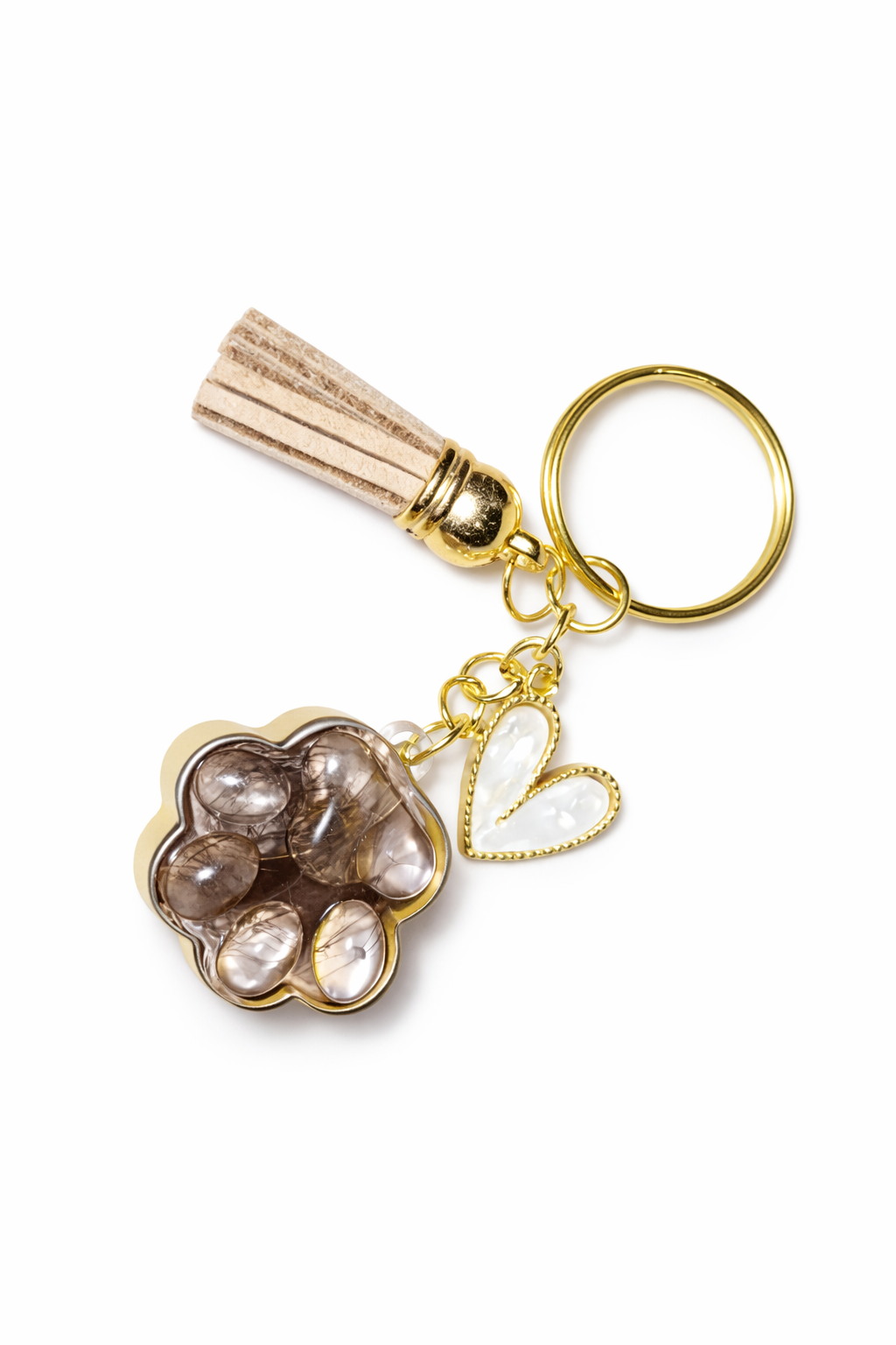 Sleutelhanger met haar van dierbaar huisdier